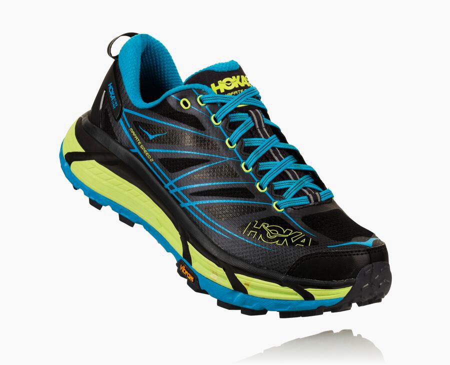 Hoka One One Trailsko Herre - Mafate Speed 2 - Sort/Blå - 739416IXA